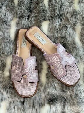 Steven New York Hanna Slide Sandals, Lilac, Women's 6